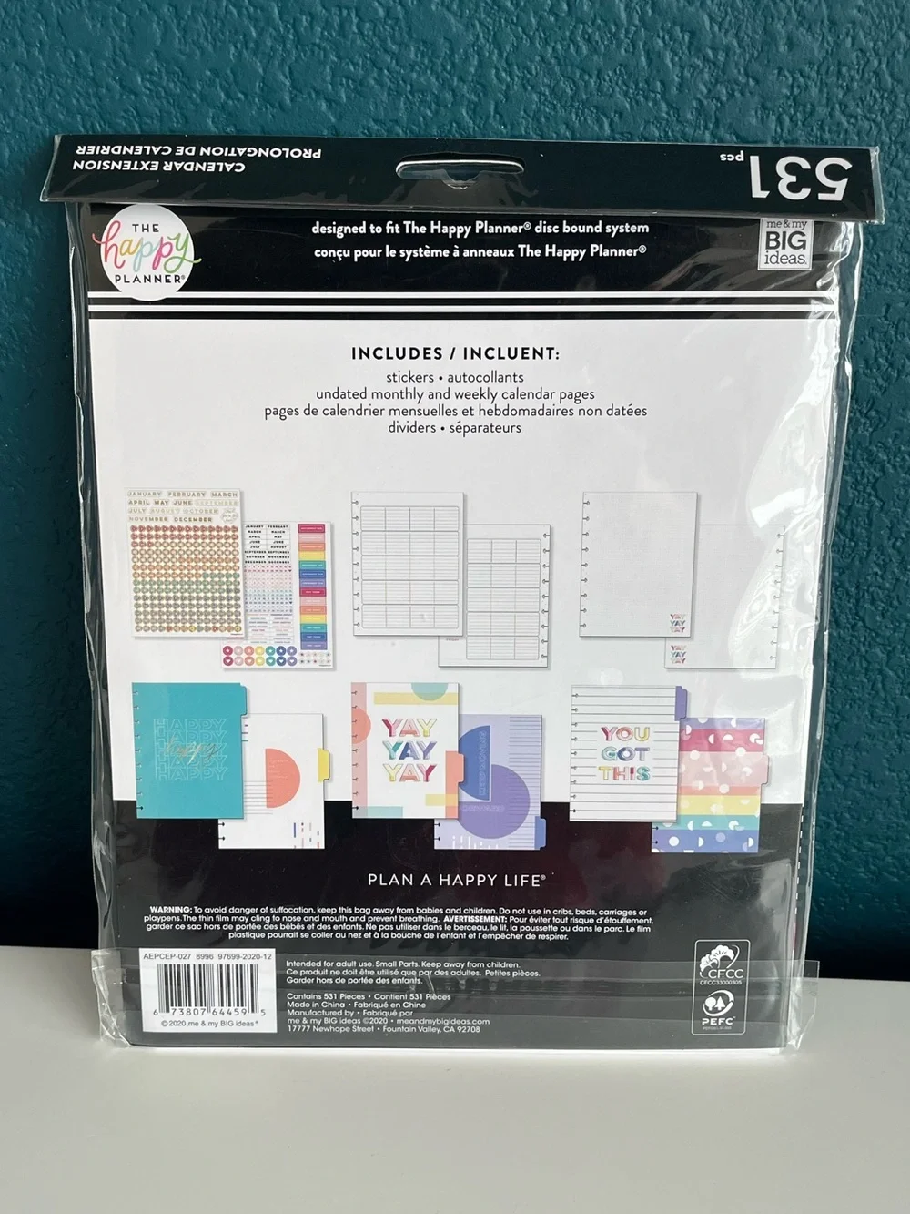 The Happy Planner Disney Mickey Mouse 6 Month Undated Extension